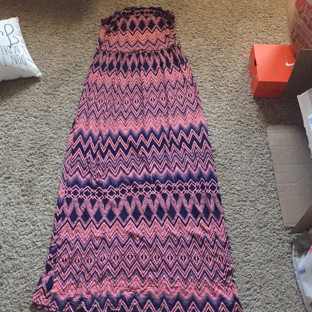 Navy/coral dress XL